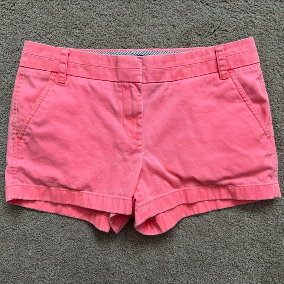 J. Crew Pants - J. Crew Women’s Chino Shorts Size 6 Pink Cotton Preppy Summer Vacation Beach